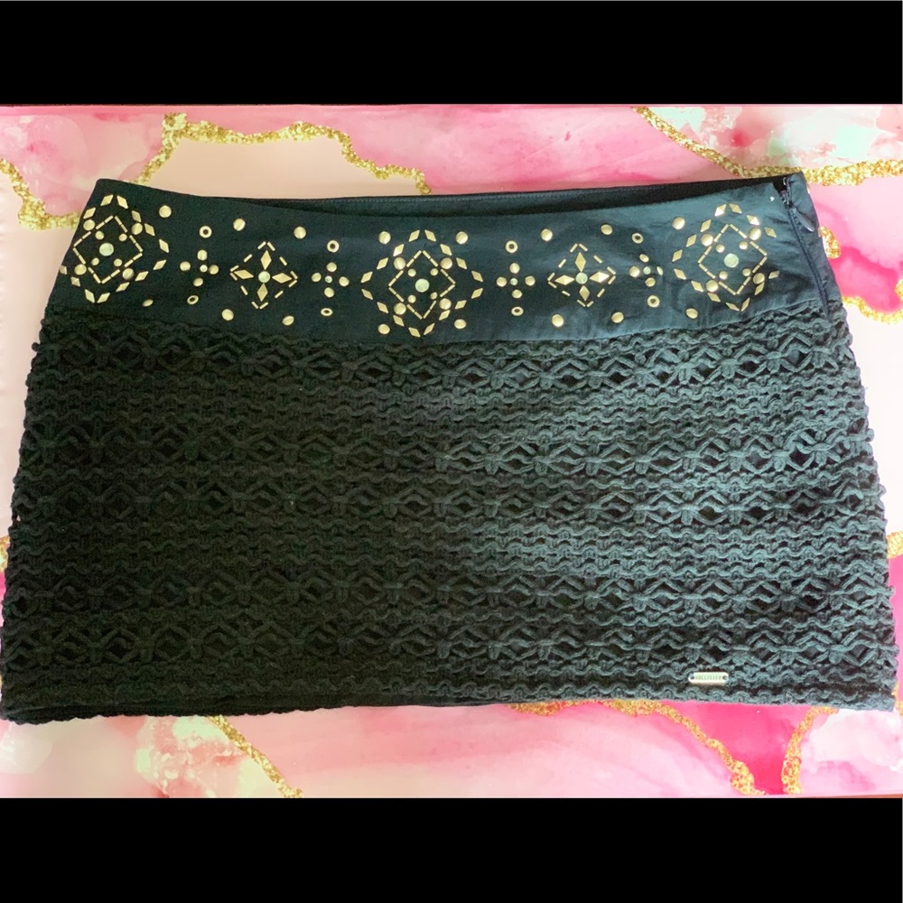 Hollister Navy Blue Mini Skirt size 0